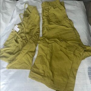 Pant and open back top set